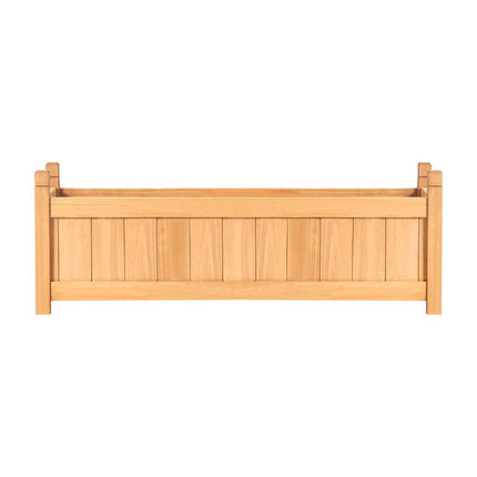 NNEDSZ 2x Green Fingers Raised Garden Bed 90x30x33cm Wooden Planter Box Raised Container Growing-2