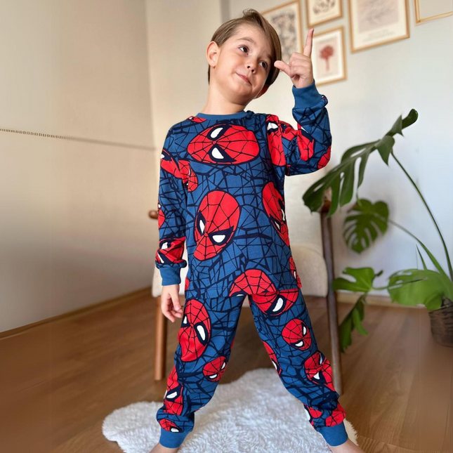 Spider Boys Cotton Pyjama Set-0