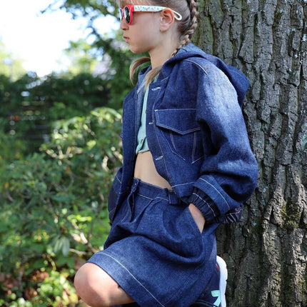 Boys and Girls Denim Culottes-1