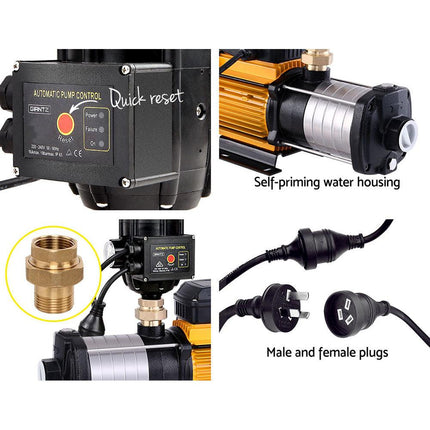 NNEDSZ 2500W Multi Stage Water Pump Pressure Rain Tank Farm House Irrigation-4