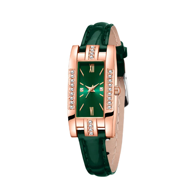NNEOBA Green Women’s Quartz Watch Jewelry Gift Set-1