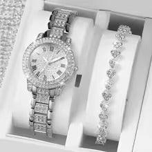 NNEOBA Roman Dial Women's Luxury Quartz Watch Set-4