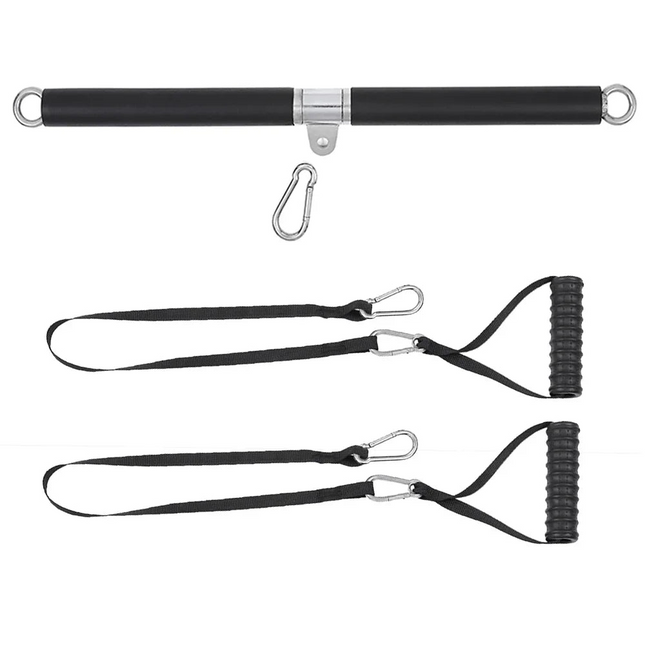 Tricep Rope Pulldown Attachment Black-0