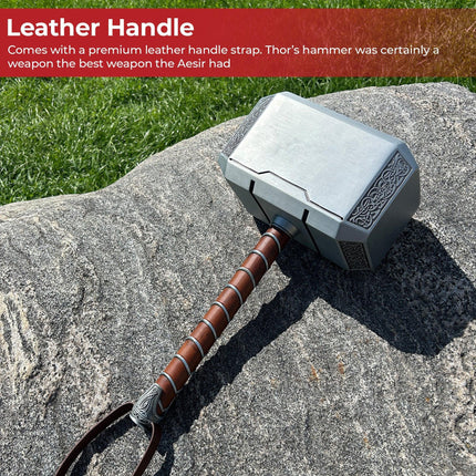 Thor’s Hammer from Norse Mythology, Cosplay Metal Version of Thor Mjölnir, 3.6 Kg, 1:1 Scale Movie Prop Replica of God of Thunder