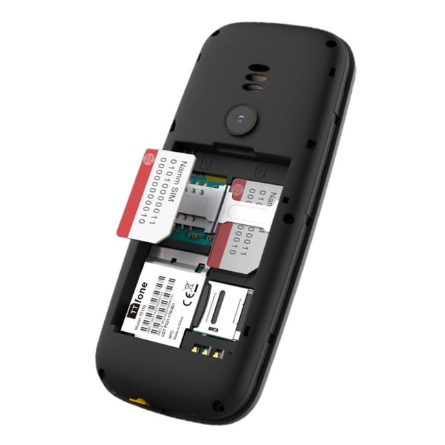 Returned Resale - TTfone TT170 Black Dual SIM mobile with Mains Charger