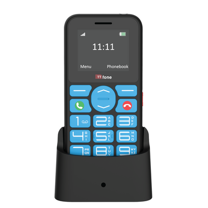 TTfone TT190 with Dock Charger Simple Mobile Phones for Seniors with Giffgaff SIM-0
