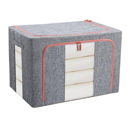 NNEDSZ 100L Cloth Storage Box Closet Organizer Storage Bags Clothes Storage Bags Wardrobe Organizer Idea Grey-0