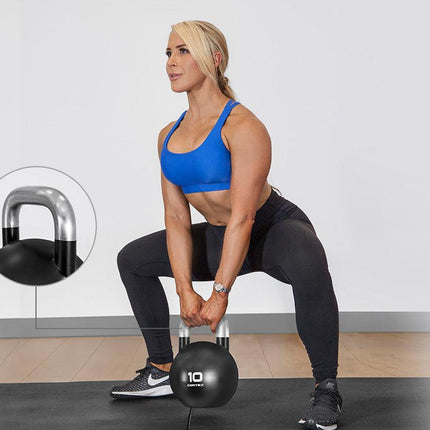 NNEDSZ 10kg Commercial Steel Kettlebell V2