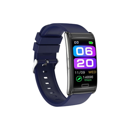 NNEDSZ Smart Watch With Heart Rate And Blood Pressure Monitoring - Colour Screen - Blue-2