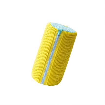 NNEDSZ Yellow Shoe Laundry Bags - Mesh Protective Washing Bags for Shoes with Zipper Design-0