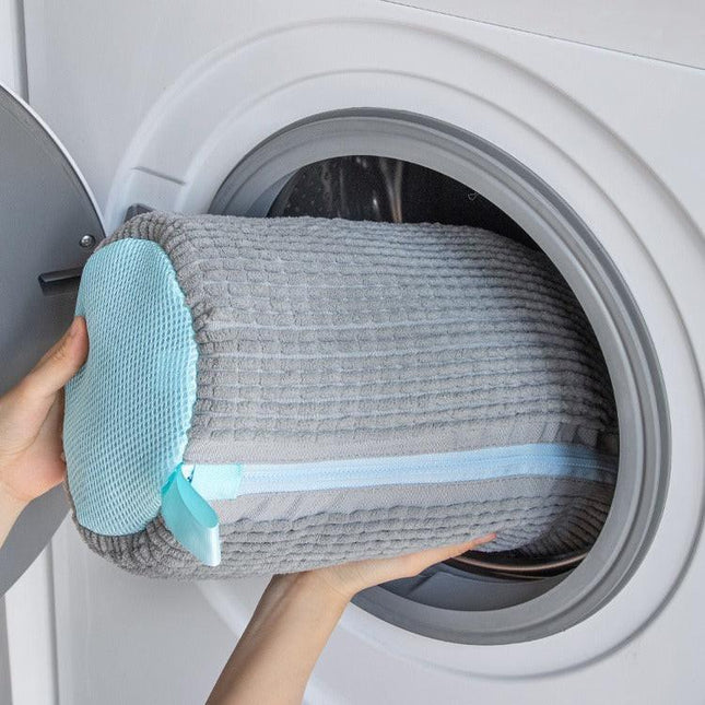 NNEDSZ Yellow Shoe Laundry Bags - Mesh Protective Washing Bags for Shoes with Zipper Design-1