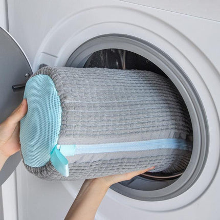 NNEDSZ White Shoe Laundry Bags - Mesh Protective Washing Bags for Shoes with Zipper Design-1