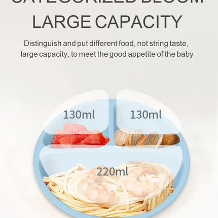 NNEDSZ Pink 1525# Silicone Baby Feeding Set - Suction Plate, Bib, Cup & Utensils | BPA-Free Baby Tableware-1