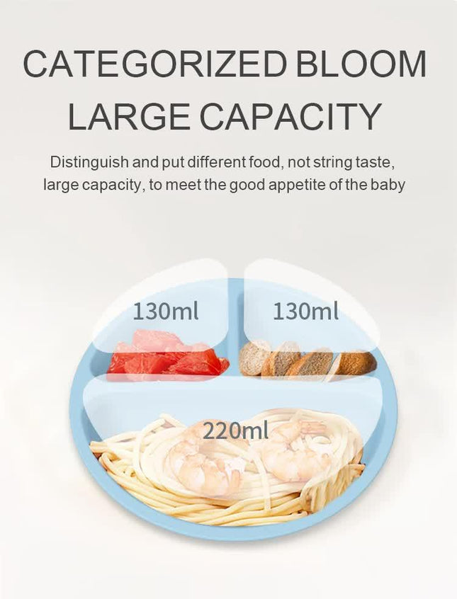 NNEDSZ Pink 1525# Silicone Baby Feeding Set - Suction Plate, Bib, Cup & Utensils | BPA-Free Baby Tableware-1