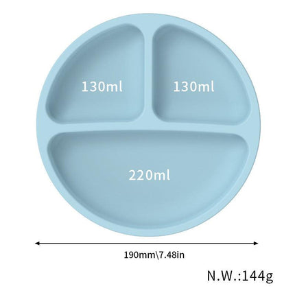 NNEDSZ Yellow 1183# Silicone Baby Feeding Set - Suction Plate, Bib, Cup & Utensils | BPA-Free Baby Tableware-2