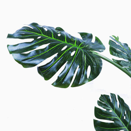 NNEDSZ 120cm Faux Artificial Home Decor Potted Monstera Plant-4