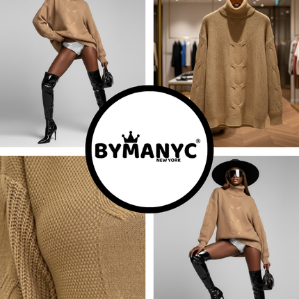 Women's Knit Sweater CENTRAL PARK NYFW New Colecction BYMANYC ® New York