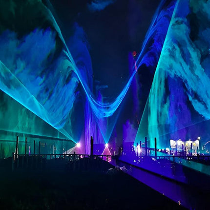 O2 140W IP67 Waterproof Laser Show Light Stone Mountain Display