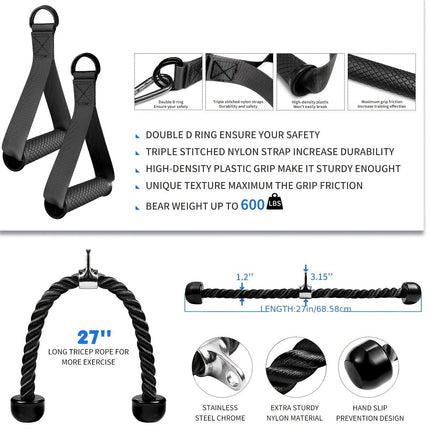 NNETM Iron Lat Pull-Down Attachment Set (6pcs)-2