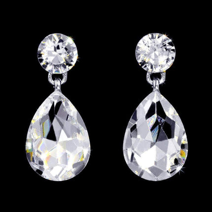 #16999 - Pear Statement Drop Earrings - 1"