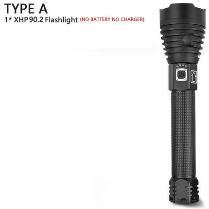 250000cd 1000m XHP90.2 most powerful led flashlight usb Zoom Tactical torch