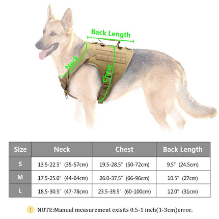 Nylon Tactical Dog Harness, Collar & Leash