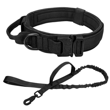 Nylon Tactical Dog Harness, Collar & Leash