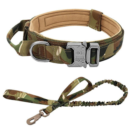 Nylon Tactical Dog Harness, Collar & Leash