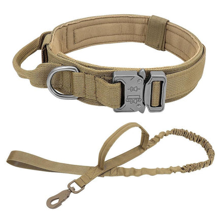 Nylon Tactical Dog Harness, Collar & Leash
