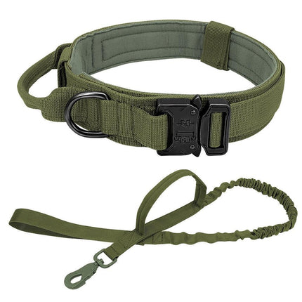 Nylon Tactical Dog Harness, Collar & Leash