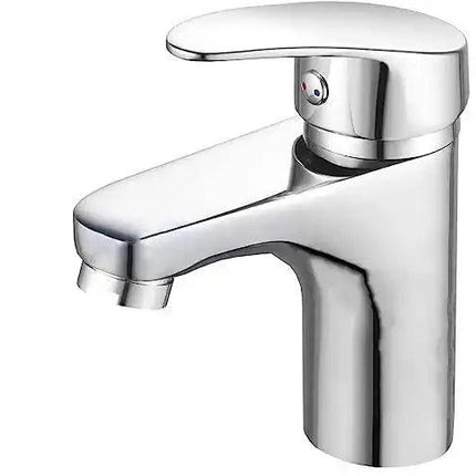 Wash Basin Mixer Tap Brass Silver