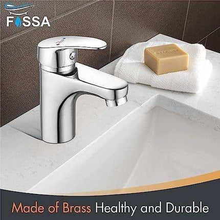 Wash Basin Mixer Tap Brass Silver