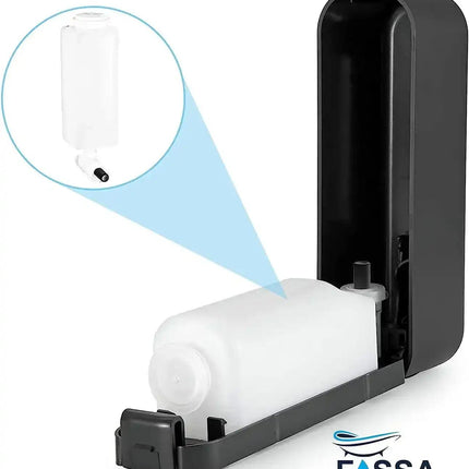 350 ml Wall Mounted Black manual Soap Dispenser