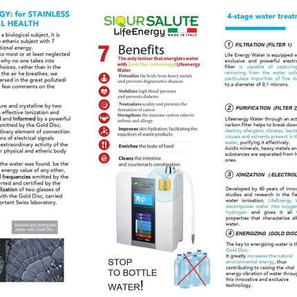 Purifier&Ionizer of water LifeEnergy WATER