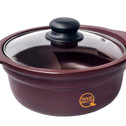 Pot saucepan in Zisha purple clay 16 or 28 cm