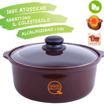 Pot saucepan in Zisha purple clay 16 or 28 cm