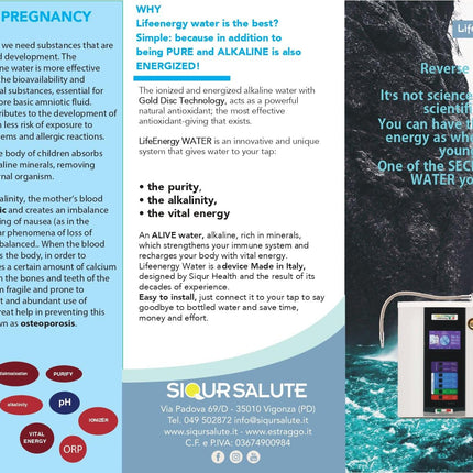 Purifier&Ionizer of water LifeEnergy WATER