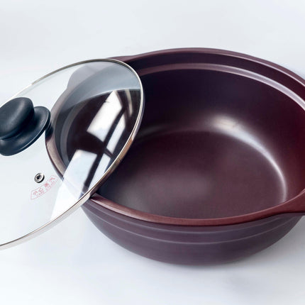 Pot saucepan in Zisha purple clay 16 or 28 cm