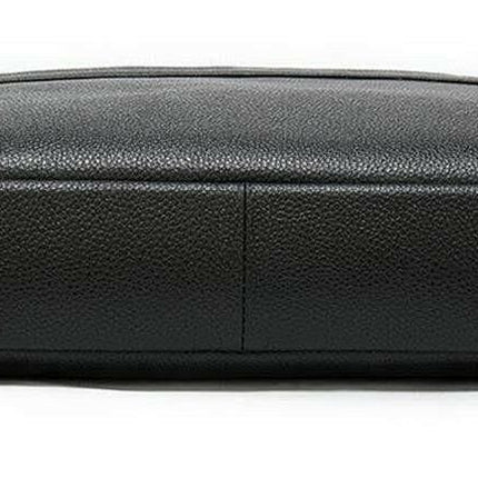 Men's Genuine Leather Laptop Briefcase Messenger Busienss Bags-4