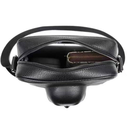 3D Bags Mens Skull Messenger Shoulder Handbag Black-4