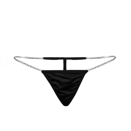 Adjustable Sides Rhinestone Thong, Eclipse