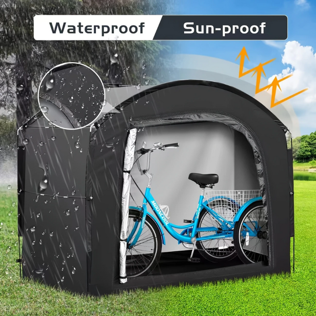 NNETM 4-Bike Waterproof Outdoor Storage Tent Cover-1